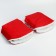 Mittens-Mufts on the handle of the stroller, 2 pcs., Red color