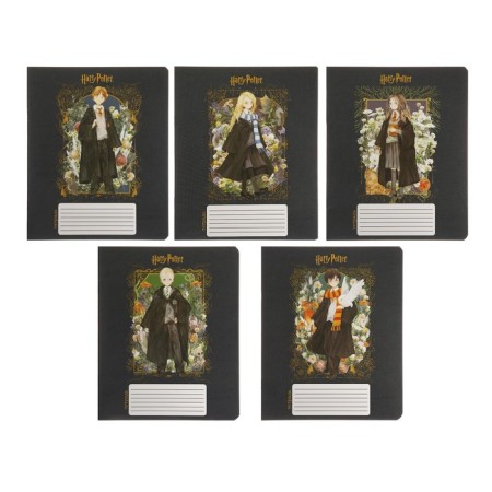 Notebook of 12 sheets in the Harry Potter cage, covered cardboard, OFSET block 65, 5 species mix
