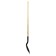 Baying shovel, acute, l = 150 cm, American type, wooden varnished stalk, luxe