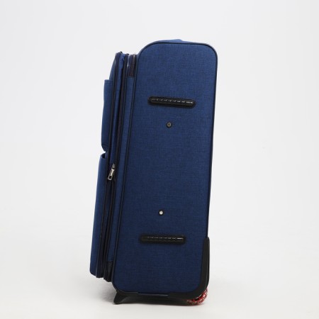 Big suitcase 28 ", a lightning department, code castle, 3 wheels, 2 external pockets, blue color-3
