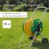 A reel for a hose up to 40 meters, on wheels, metal, PVC plastic, 1/2 ", Greengo
