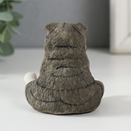 Souvenir Polystone "Kitty sits on the pope" 7x7x7.5 cm-2