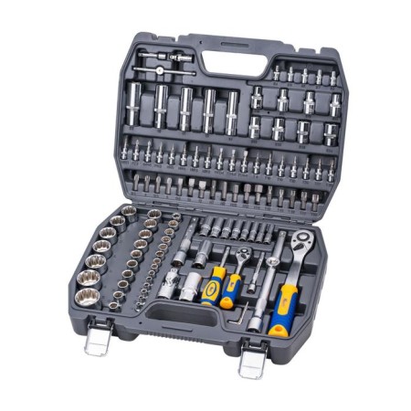 The instrument set Kraft KT700869, 1/2 ", 1/4" 12-sided heads, 107 items