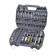 The instrument set Kraft KT700869, 1/2 ", 1/4" 12-sided heads, 107 items