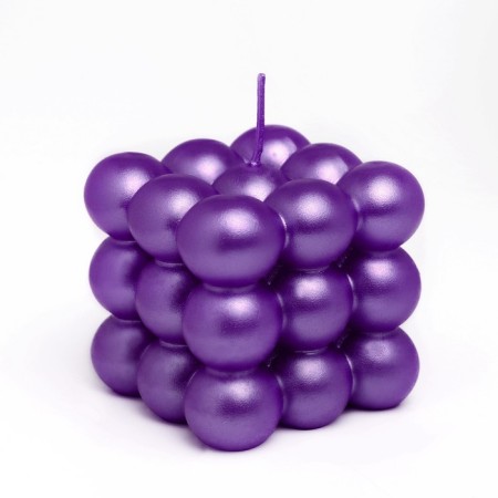 Figure candle "Babble" Big Cube, 5x5x5 cm, purple-1