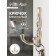 Furniture hook CAPPIO Pigtail, two -rose, matte satin nickel