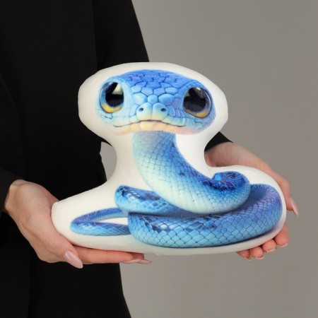 New Year. Anti -stress toy "snake" blue-1