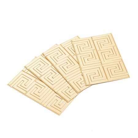 Interior stickers "Labyrinth", mirror, wall decor, set 24 pcs, 5 x 5 cm-5