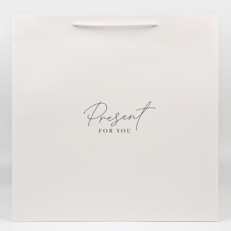Square gift package, packaging, Pressent with Love, 40 x 40 x 40 cm-4