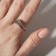 The ring “minimal” two lines, the color is silver, dimensionless