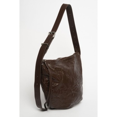 Sobo bag female, genuine leather, ludor brown, 40x1x35 cm-1