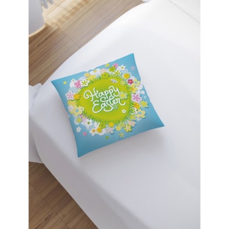 Decorative pillowcase "Happy Easter!", On a zipper, size 45x45 cm-1