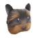 Pillow on the headrest Matech Animals Line, Yorik, 30 x 25 x 10 cm, brown, gray
