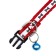 The collar of a reflective with paws 30 x 1 cm, kapron, mix of flowers