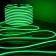 Flexible Neon Elektrostandard, IP67, 2835, 120 LED/m, 220V, one -way, Green glow