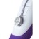 Vibrator Mystim Elegant Eric, silicone, purple color, 27 cm