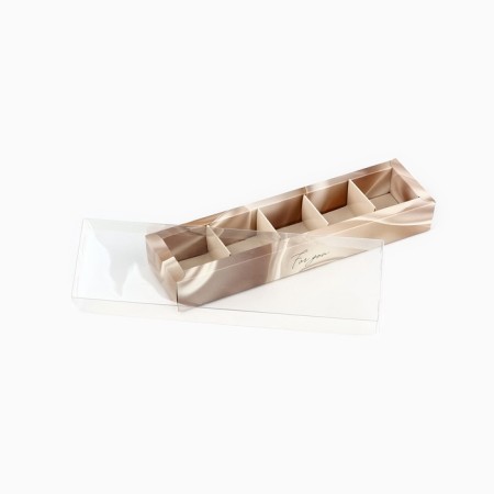 Box for 5 sweets with cells "silk", 6 x 23 x 3 cm-4