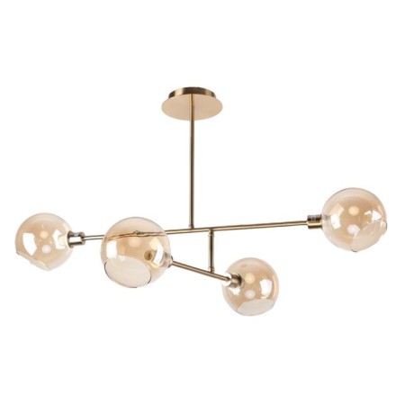 Lamp Ceiling Economy light 10193/4cop BR, 4x40W, E14, 52x85x85 cm, bronze color