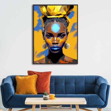 Reproduction of the painting "Ethno Art I", 58x78 cm, frame 20-010d-2