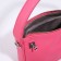 Baget bag with zipper, chain, pink color