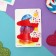 Invisibility for hair "Loli" (set 2 pcs) cake with balls, 5.5 cm, red
