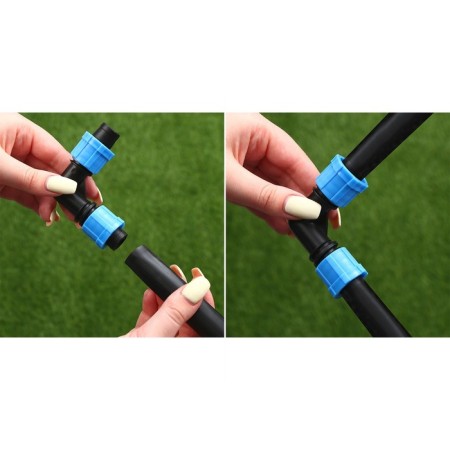 L-shaped connector for drip tape, 16 mm-16 mm, plastic, Greengo-2