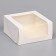 Confectionery packaging with the Mousse window, white, 23.5 x 23.5 x 11.5 cm