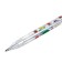A set of gel pens, 8 colors, a body with a pattern, metallic, in a blister on a button