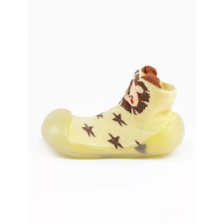 Botins-knees children's first step animals with a breathing sole, size 24, yellow color-3