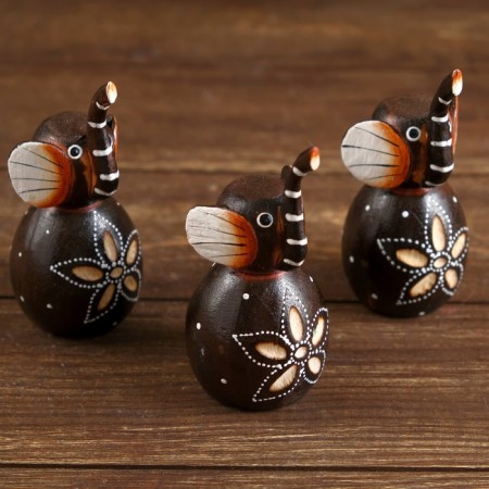 Set of souvenir "Elephants" (3 pcs) 14x4.5x12 cm-2