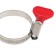 Clamp with the "lamb" Zein English, diameter 25-40 mm, width 9 mm, stainless steel