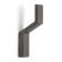 Furniture hook Cappio tranquility, one -rod, color graphite