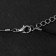 Unisex "Scorpio", color black silver on a black lace, 42 cm