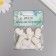 Decor for the creativity of Polystone "Cactus in a pot" White set 6 pcs 2x3.7 cm