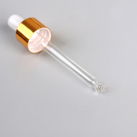 A bottle for storage, with a pipette, 30 ml, gold/white color-4