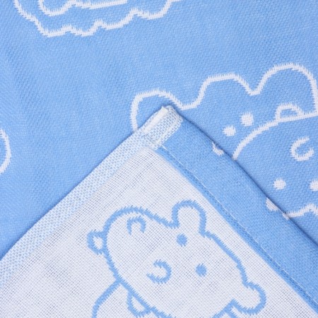 Lovelife towel "animals", col. blue, 26*50 cm, 100% cotton,-2