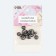 Kobury screw d = 6/8 × 9 mm, with a ring d = 10 mm, 4 pcs, the color is black nickel