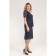 Female skirt, size 64, dark blue color