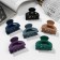 Hair crab "Matte" arc mini, 4 cm, mix