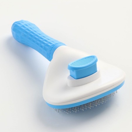 Pugrodnik with self -cleaning pizon Premium is round, with drops, 10 x 19 cm, blue-1