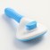 Pugrodnik with self -cleaning pizon Premium is round, with drops, 10 x 19 cm, blue