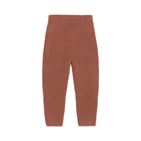 Pants for girls, height 98 cm, brown color-1