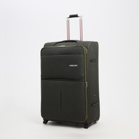 Big suitcase 28 ", lightning department, code castle, 3 wheels, 2 outer pockets, khaki color