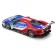 Racing machine BBURAGO 2017 Ford GT, DIE-CAST, 1:32, red-blue color