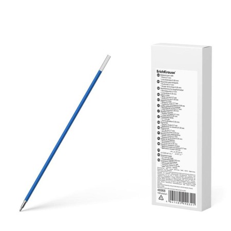 Ball shaft 0.7 mm, erichkrause, for Ultra handles, etc., 140 mm, blue ink blue