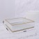 Organizer for storage "Ripples", glass, with a mirror -bottom, 1 section, 20 × 20 × 5 cm, transparent/copper color