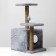 Cat house with a claw, square, 3x-storey, 45 × 47 × 75 cm, gray