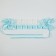 Lolita carnival bandage, blue color with white lace