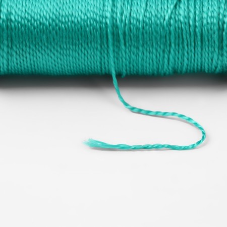 Weaving thread, twisted, d = 1 mm, 50 m, green color-2