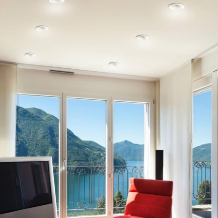 Built -in LED LED NOVOTECH, 10 W, 220 V, 70x70 mm, d = 70 mm, white-1